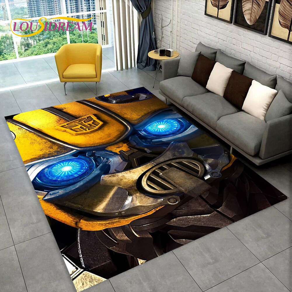Commercial Printing For Sale - 3D Transformers Cartoon Autobots Carpet Rug