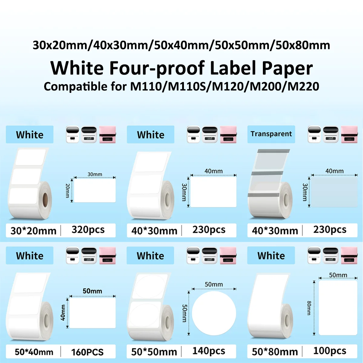 Commercial Label Printing Machine - Thermal Sticker paper Thermal paper Label