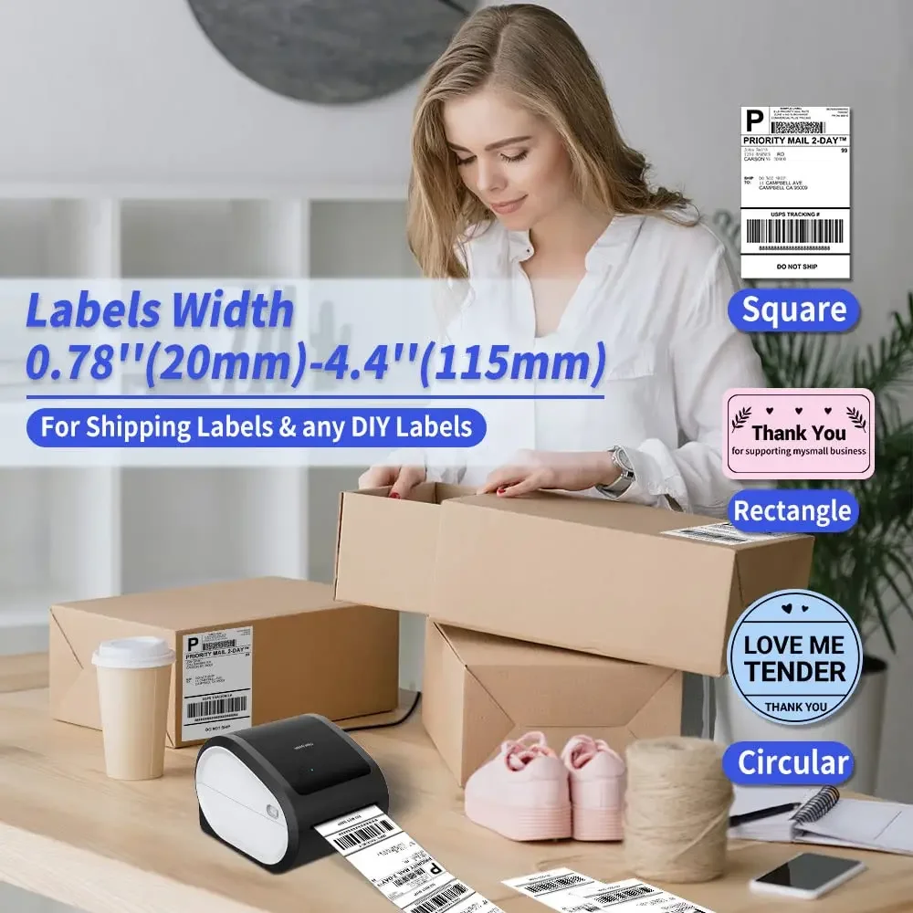 Wireless Bluethooth Shipping P - Commercial Label Printing Machine recension och pris