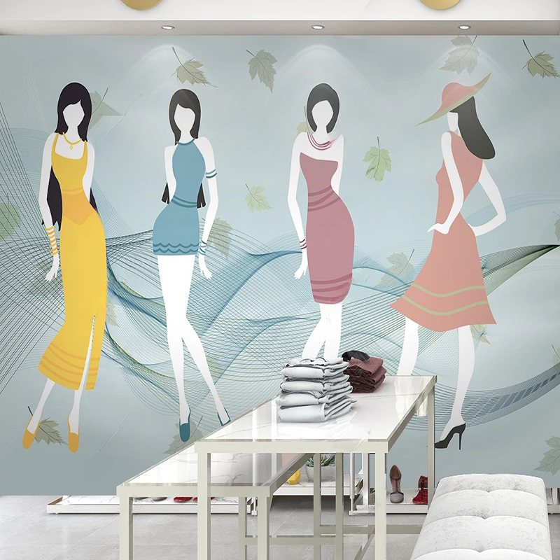 Custom Mural Modern fFresh Sho - Commercial Wallpaper Printing recension och pris