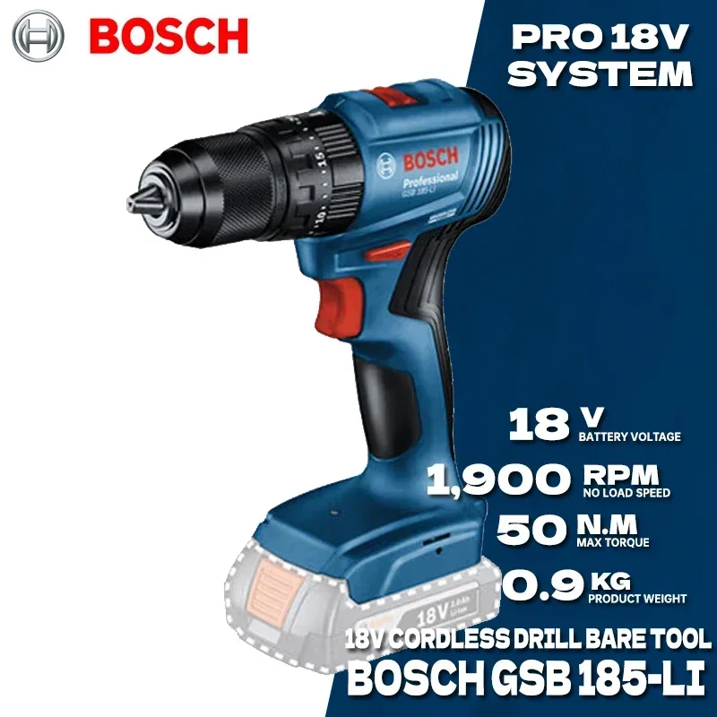 BOSCH GSB 185-LI Brushless Cor - Bosch Drill Gsb 18V recension och pris