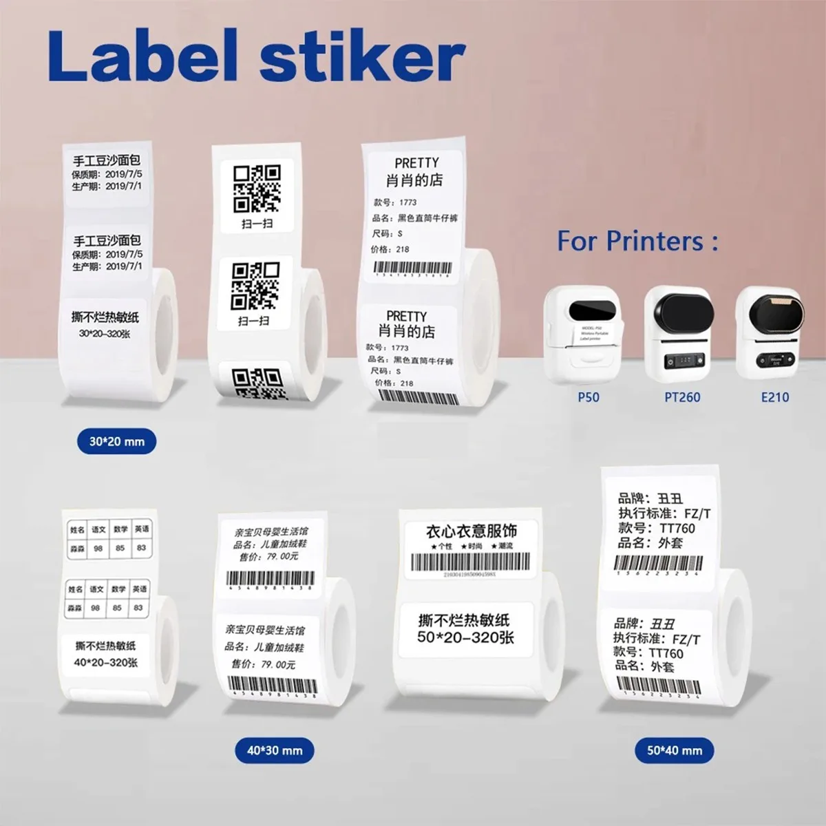 Thermal Sticker paper Thermal  - Commercial Label Printing Machine recension och pris