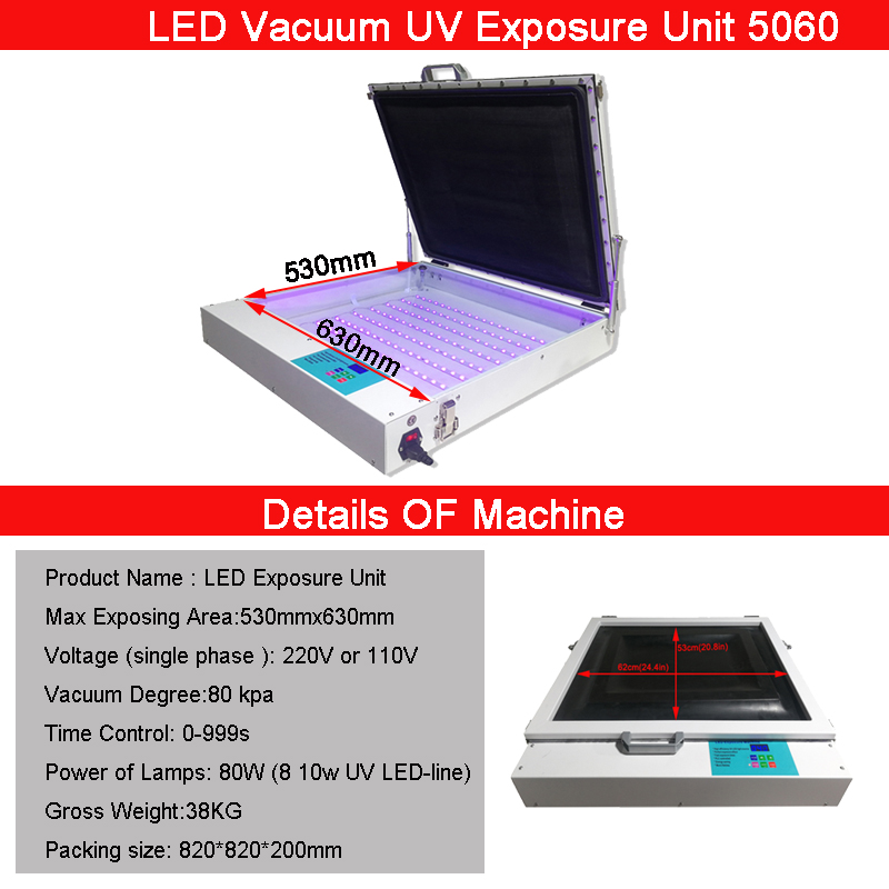 50×60cm Vacuum UV LED Screen P - Commercial Uv Printing recension och pris