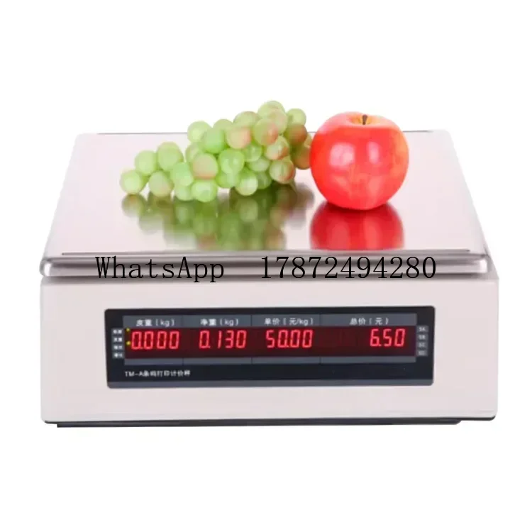 Commercial Weight Scale with B - Commercial Label Printing Machine recension och pris