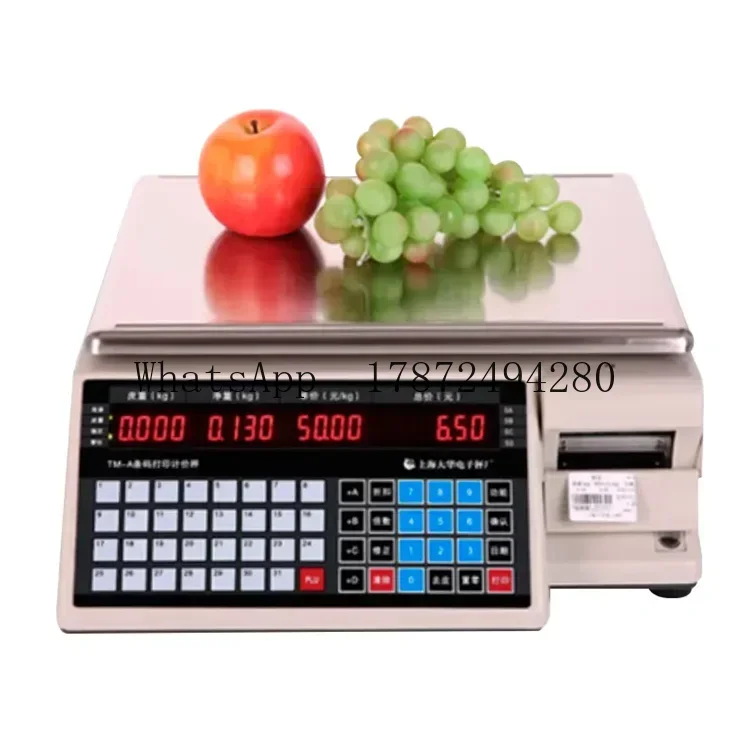 Commercial Weight Scale with B - Commercial Label Printing Machine recension och pris