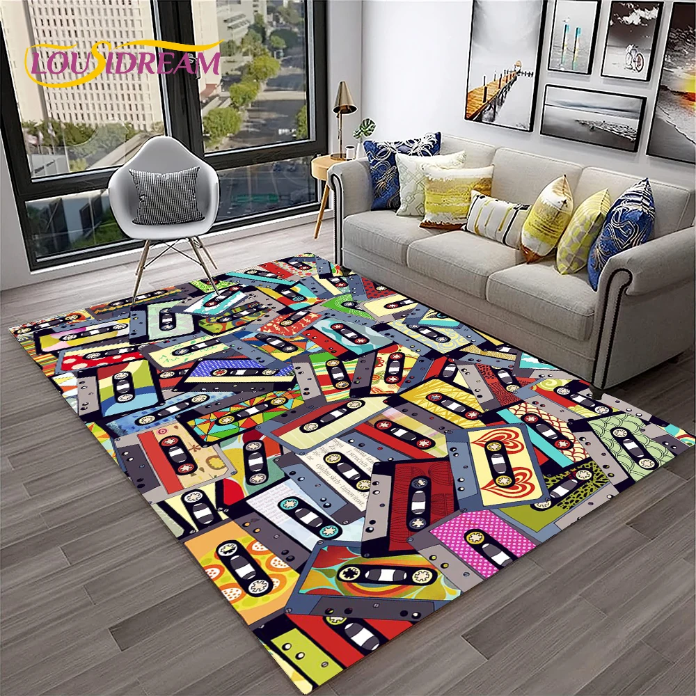 Retro Music Cassette Tape Patt - Commercial Printing For Sale recension och pris