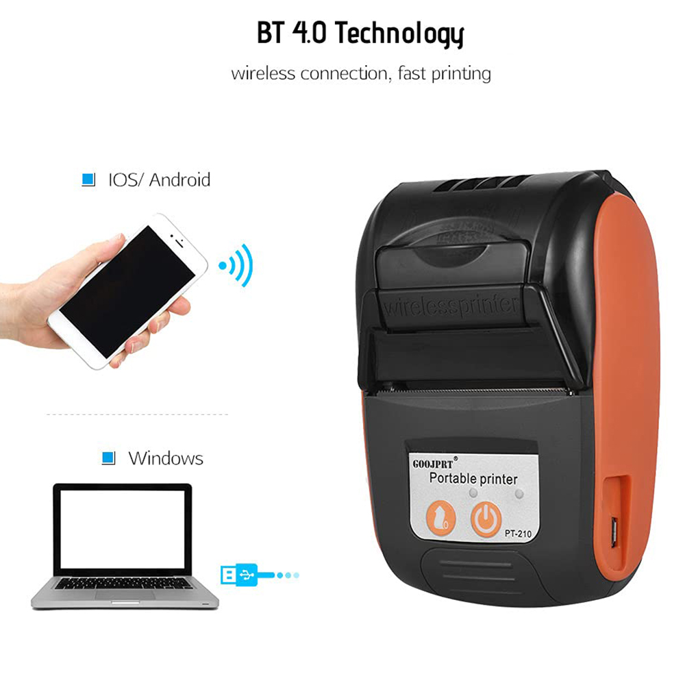 Mini Portable Thermal Receipt  - Commercial Label Printing Machine recension och pris