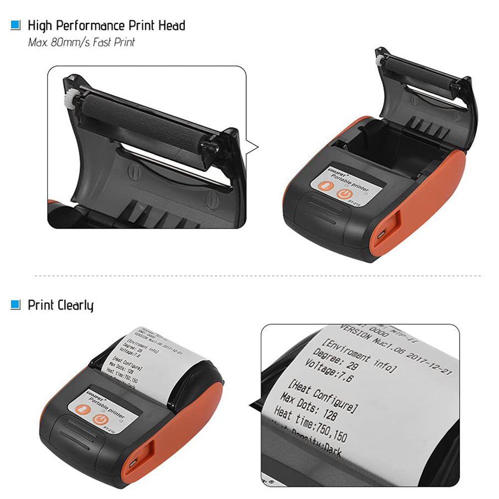 Mini Portable Thermal Receipt  - Commercial Label Printing Machine recension och pris